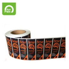 Taizhou wholesale custom adhesive roll label stickers hair packaging labels